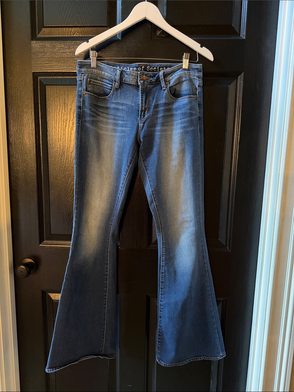 Articles Of Society Medium Blue Flared Jeans